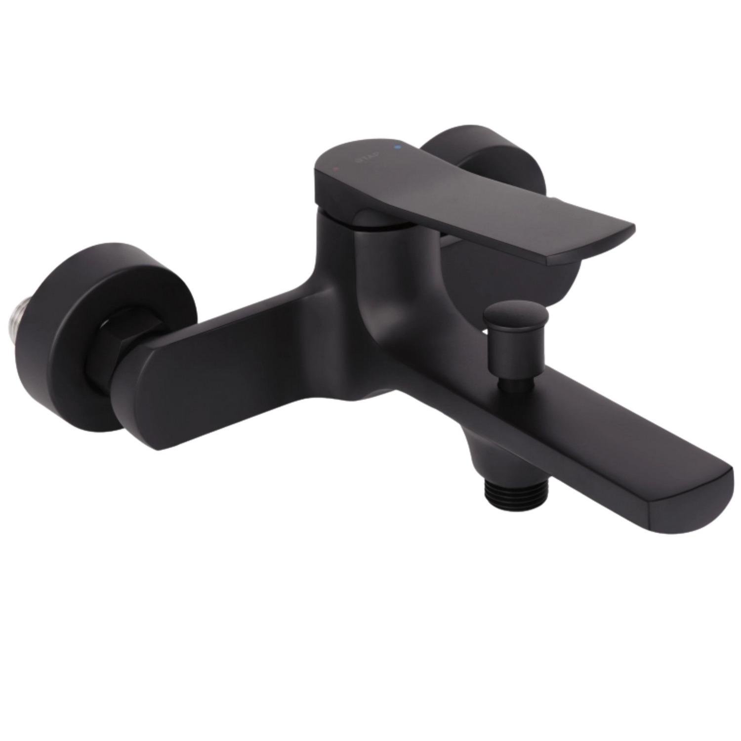 Змішувач для ванної Q-tap Slavonice QTSLA259BLM4591848027 одноважільний Чорний (98214)