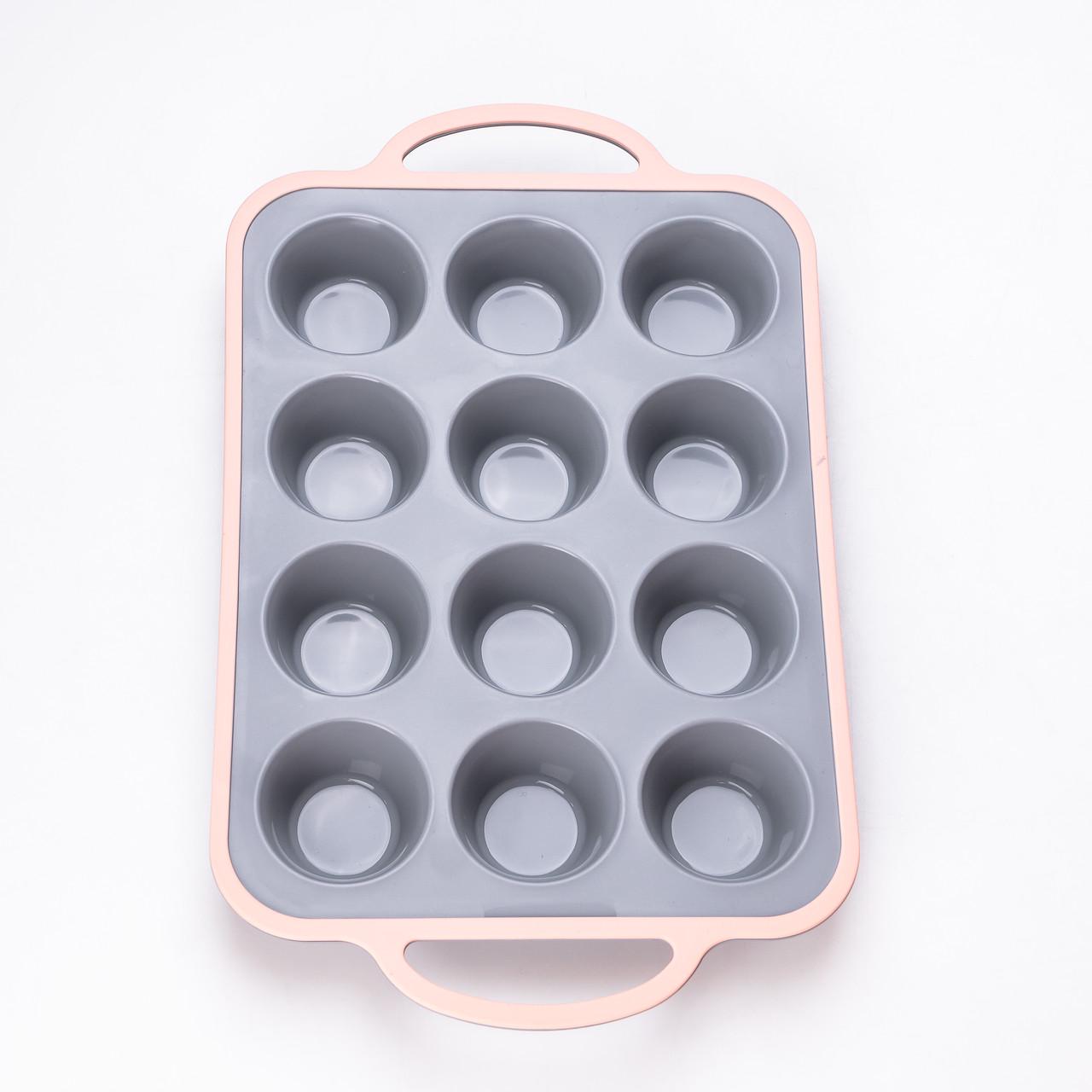 Кондитерський набір для випічки з антипригарним покриттям силіконові форми та аксесуари 11 пр. Сірий з рожевим (2183953905) - фото 8 Кондитерський набір для випічки з антипригарним покриттям силіконові форми та аксесуари 11 пр. Сірий з рожевим (2183953905) - фото 8