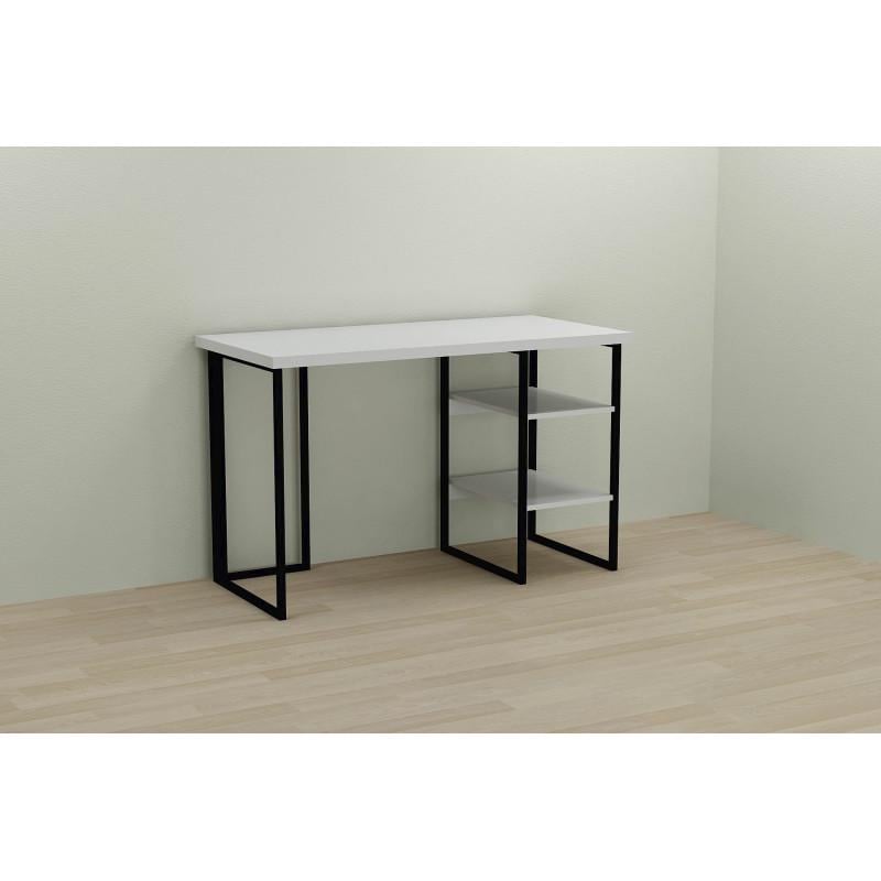 Компьютерный стол Ferrum-decor Kevin 100 метал/ДСП 32 мм Черный/Белый (FRD-103795)