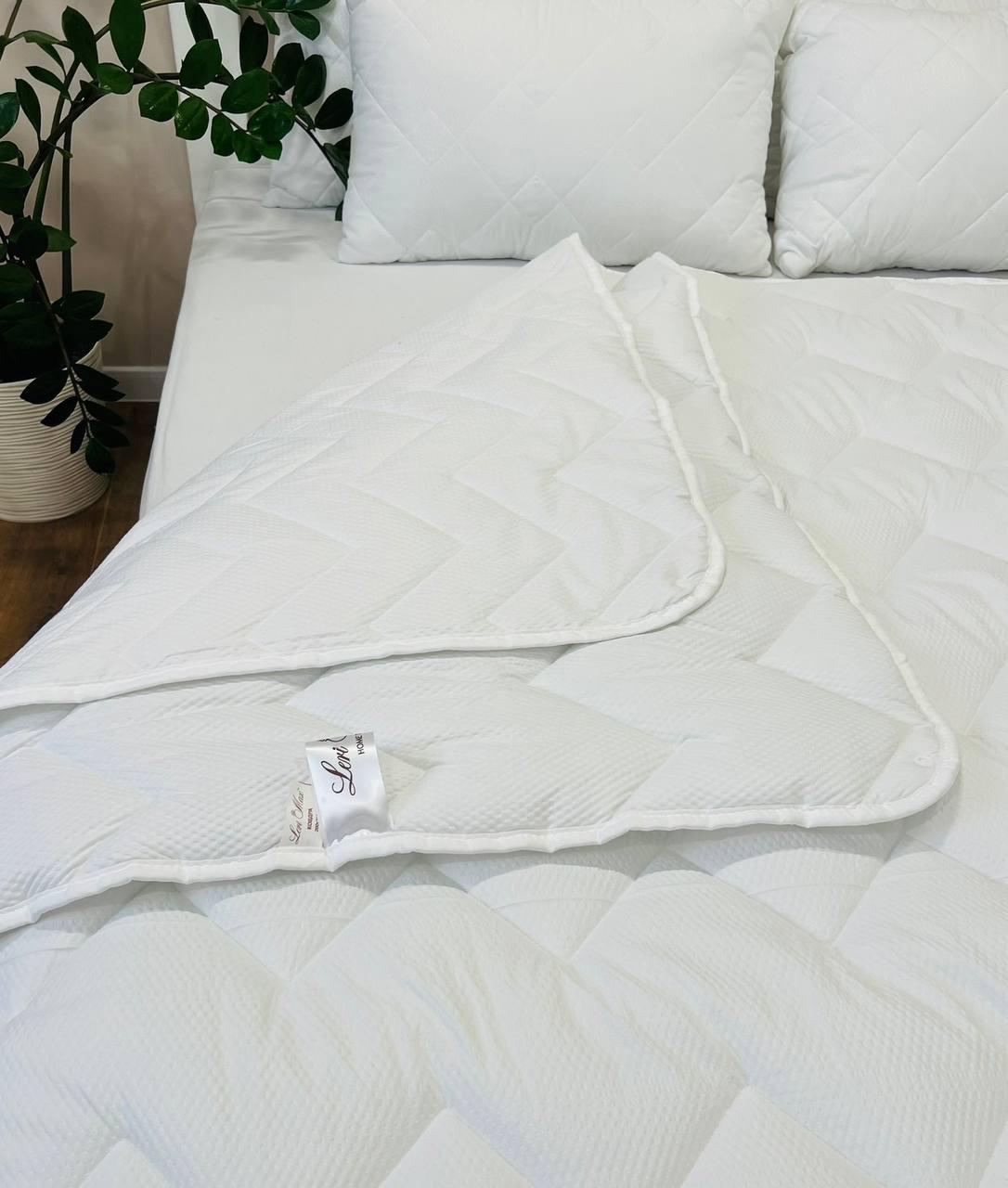 Ковдри на кнопках 4 сезони мікрофібра/холлофайбер 150х210 см Білий (Д-4sezon-001) - фото 2