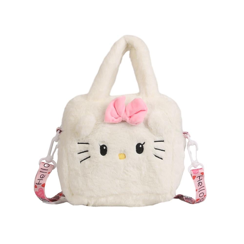Сумочка детская плюшевая Hello Kitty Белый (NR0223_8)