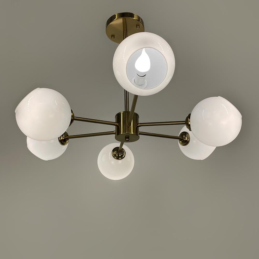 Люстра потолочная LNF-17492/6 AB Латунь