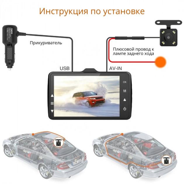 Автомобільний відеореєстратор ThiEYE Carbox 5R 1080p Full HD з камерою заднього виду і картою пам'яті на 32 GB (1527853961) - фото 8