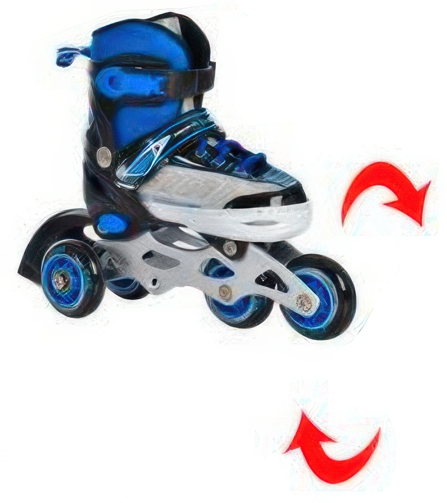 Ролики раздвижные детские Profi 27-30 см Черный (AP-122-R-20) - фото 4 Ролики раздвижные детские Profi 27-30 см Черный (AP-122-R-20) - фото 4