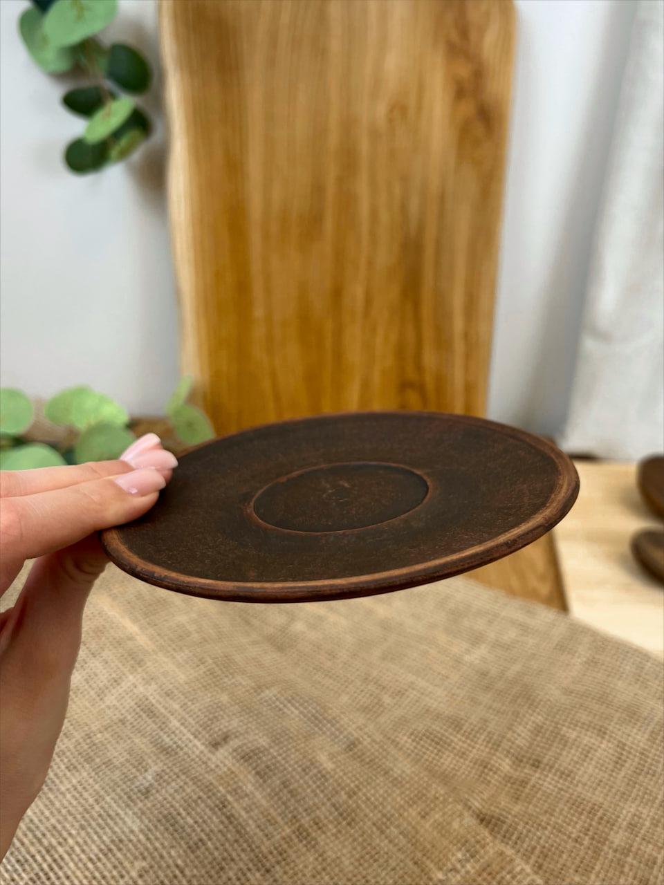 Блюдо для чашки керамическое глиняное (3003-41) - фото 6 Блюдо для чашки керамическое глиняное (3003-41) - фото 6