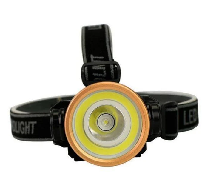 Фонарь налобный BL-0509-2 LED с регулируемым ремешком аккумуляторный Черный (GR-05224) - фото 2