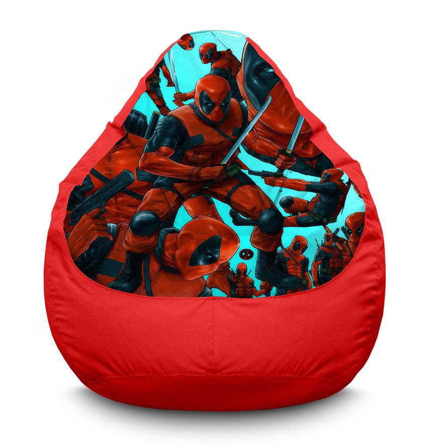 Кресло-мешок iPuff Deadpool Pattern оксфорд XXXL 100х135 см Красный (113905-2) Кресло-мешок iPuff Deadpool Pattern оксфорд XXXL 100х135 см Красный (113905-2)
