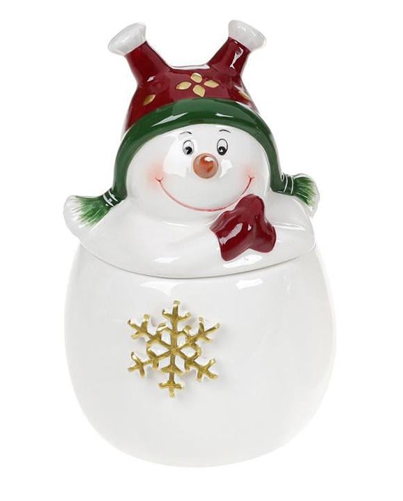 Банка керамическая Озорной снеговик 350 мл (BD-834-283-A1) Банка керамическая Озорной снеговик 350 мл (BD-834-283-A1)