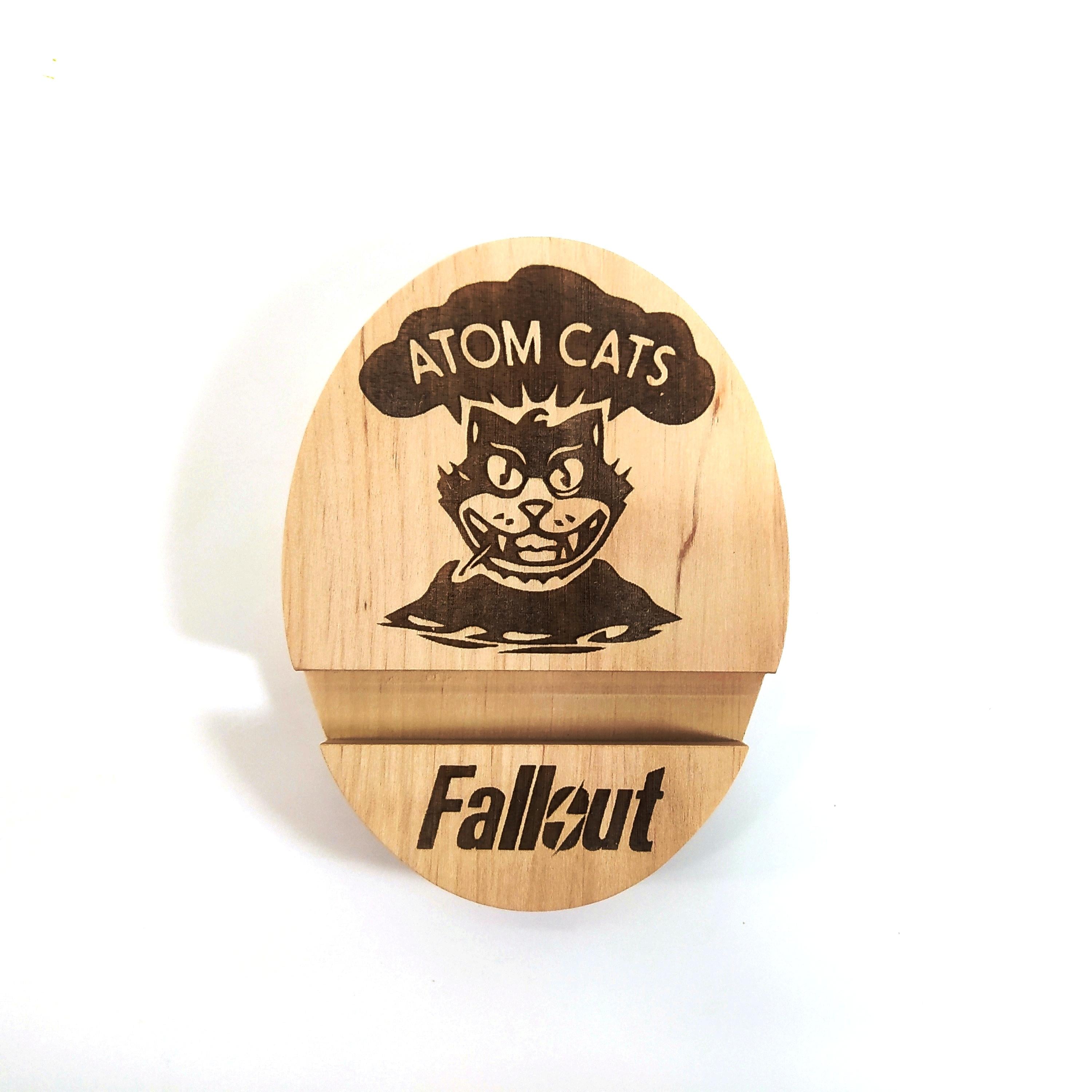 Подставка для смартфона Майстерня містера Томаса Fallout Atom cats 9х12х2 см