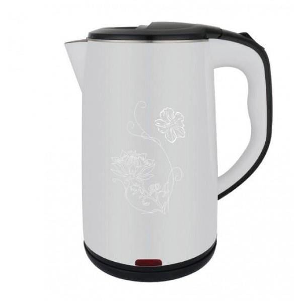 Электрочайник из нержавеющей стали RAF R-7835 на 2,5 л дисковый Белый (11335678)