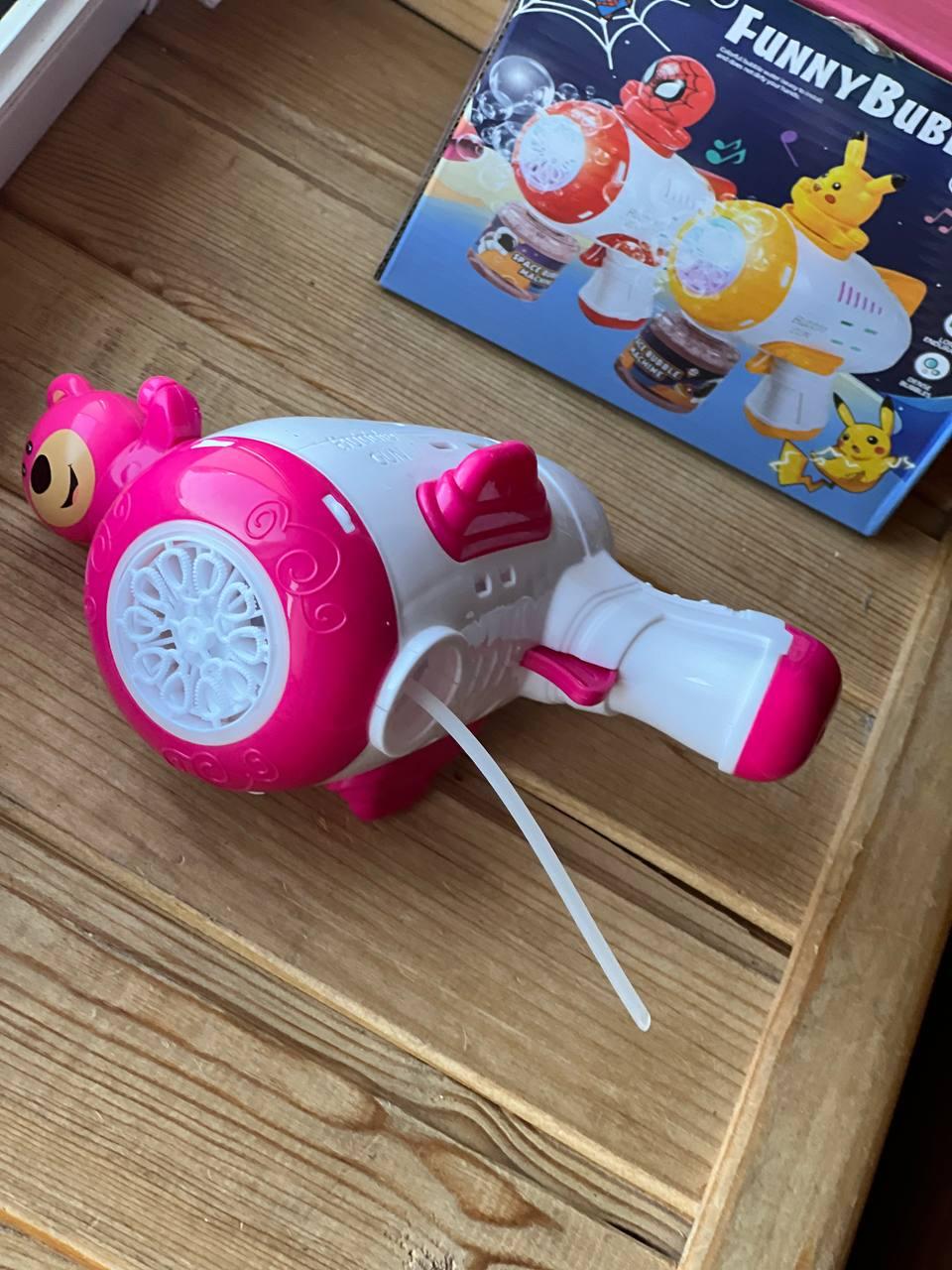 Генератор бластер/игрушка-пистолет мыльных пузырей с LED-подсветкой (AND 388-10) - фото 3 Генератор бластер/игрушка-пистолет мыльных пузырей с LED-подсветкой (AND 388-10) - фото 3