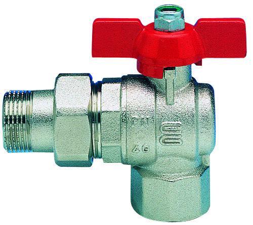 Кран шаровый с нак. гайкой угловой Enolgas BASIC 3/4" мм (S0228N05)