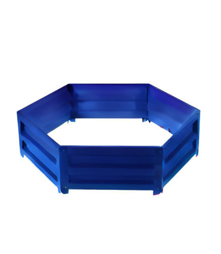 Клумба оцинкованная шестигранная SIMBUD 120 см RAL5005 (39087678)