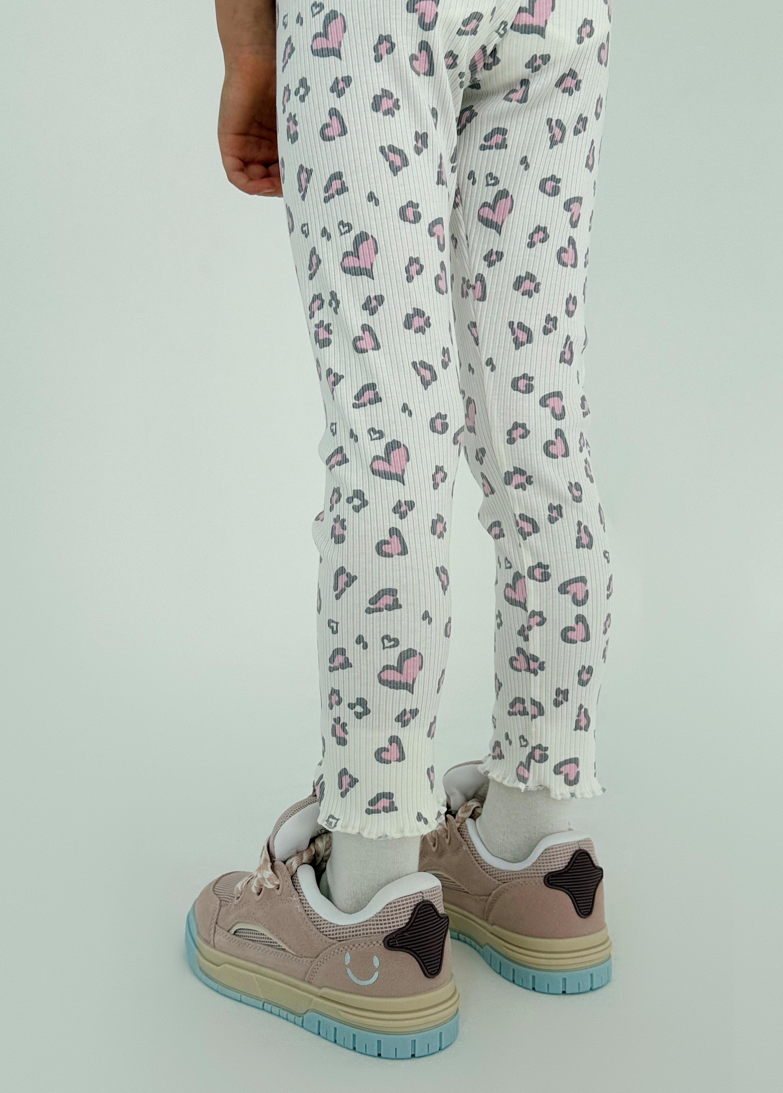 Лосини Lafleur з малюнком 128 см Молочний (Л250226) - фото 4