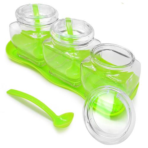 Банка Stenson MS-0228 350 мл с ложкой 3 шт. (eced9a87)