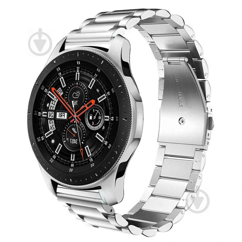 Стальной ремешок BeWatch 20 мм для Samsung Galaxy Watch 42 мм Серебристый (1110405)
