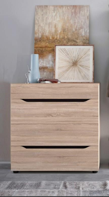 Комод для одежды Мастер Форм Аякс 90х43х90 см Дуб сонома/Венге магия (23307874)