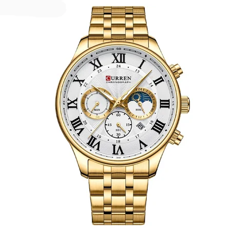 Наручний годинник Curren 8427 Gold/White