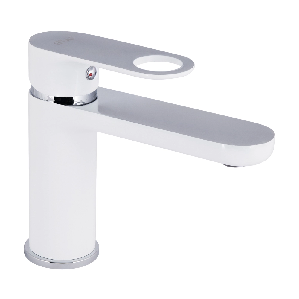 Змішувач для раковини низький Qtap Jay Chrome/White (k35)