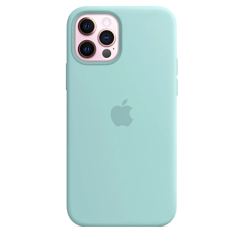 Силиконовый Чехол Накладка Silicone Case для iPhone 12/12 Pro Turqouise - фото 2