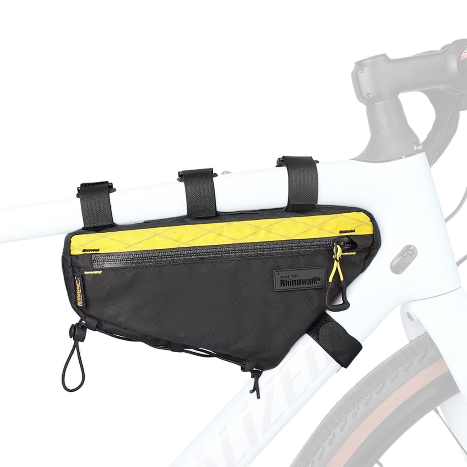 Велосумка под раму Rhinowalk Wilderness BHD0016 1,7 л Черный/Желтый (RWK-BHD0016-7335)