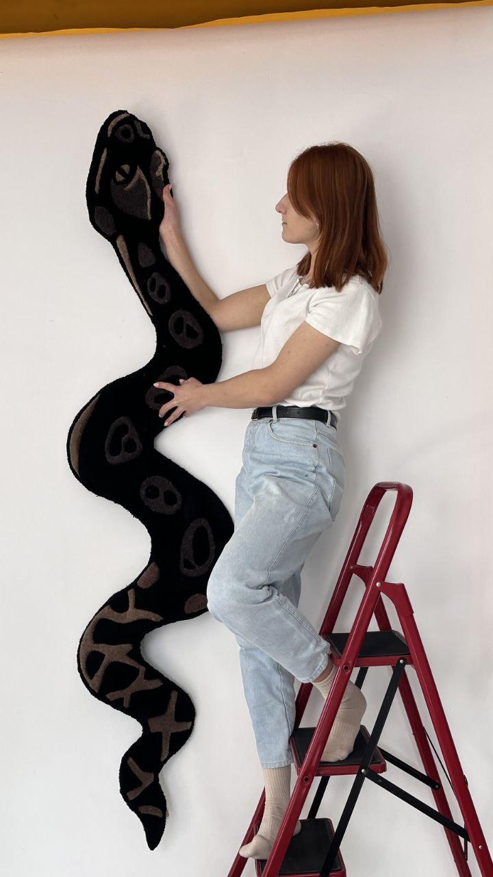 Ковер ручной работы Змейка 270х70 см - фото 5 Ковер ручной работы Змейка 270х70 см - фото 5