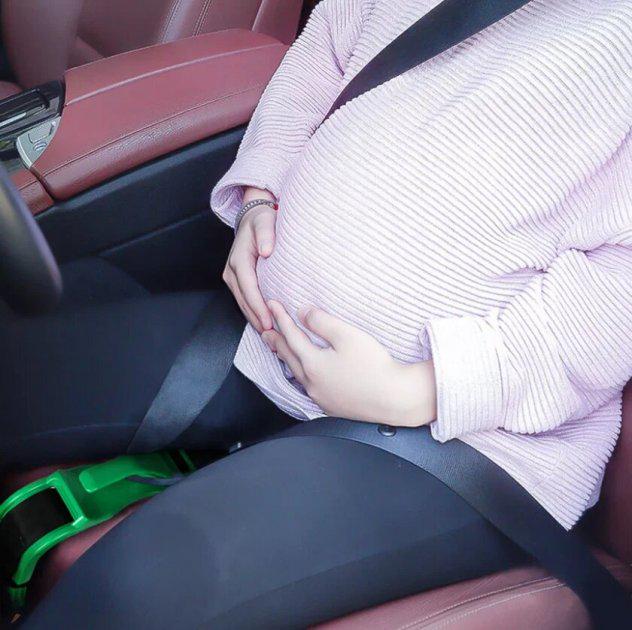 Адаптер на ремені безпеки для вагітних Seat Belt For Pregnant women універсальний ADP-02 Зелений - фото 2