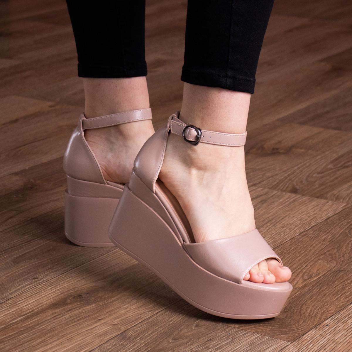 Босоножки женские Fashion р. 40 25,5 см Бежевый (2867)