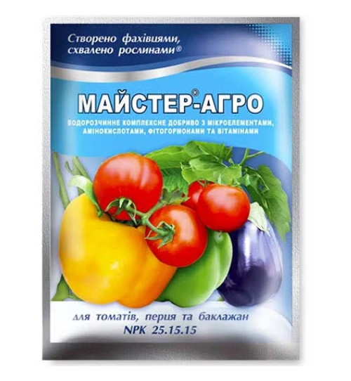 Удобрение Мастер-Агро для томатов/перц/баклажанов ТД Гекса-Украина 04-01-191 100 г (IR01736)
