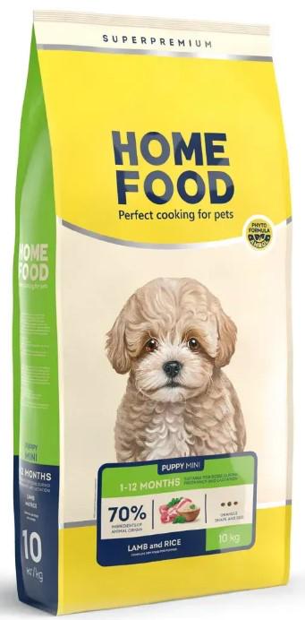 Корм сухий для цуценят малих порід Home Food Ягнятина та рис 10 кг (00-00030552)