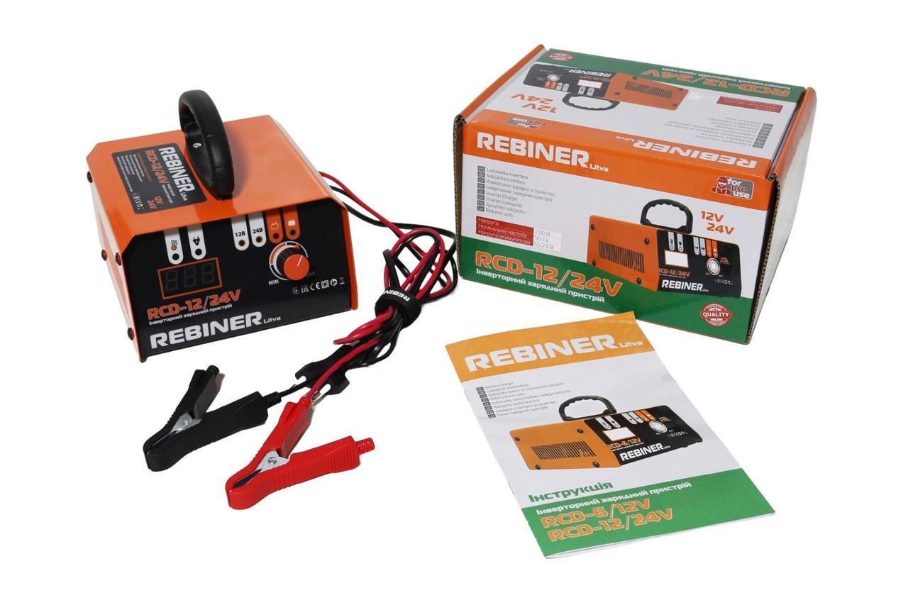 Зарядное устройство для аккумуляторов Rebiner RCD-12/24V Зарядное устройство для аккумуляторов Rebiner RCD-12/24V