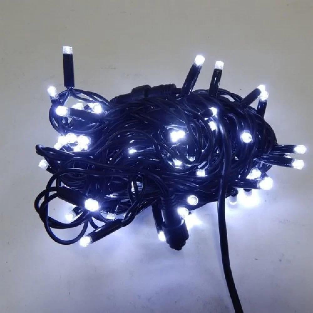 Гирлянда уличная Нить LED 100 черный провод Холодный белый (1-31) Гирлянда уличная Нить LED 100 черный провод Холодный белый (1-31)