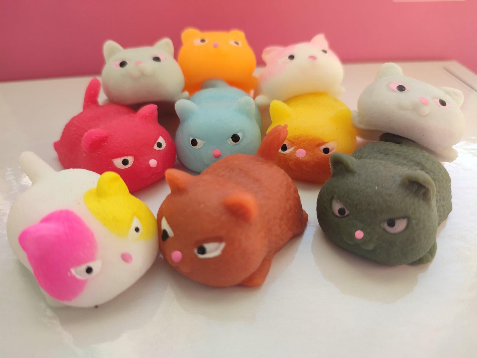 Набор игрушек Сквиши Котики антистресс 4 см 10 шт. (22814)
