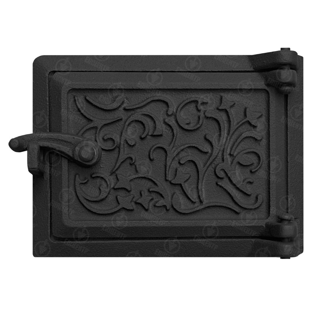 Дверцята прочисні Павутинка чавунна 125х160 мм Чорний (8355-black)