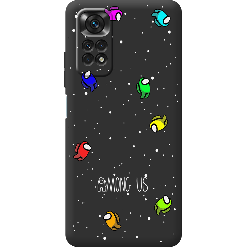 Чехол BoxFace Xiaomi Redmi Note 11 Global Version Among Us Invisible Черный силикон (44124-bk76-44084)