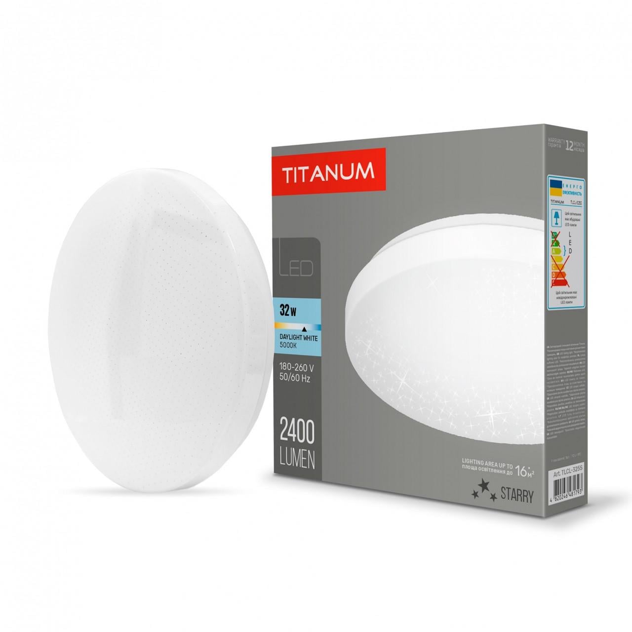Світильник настінно-стельовий TITANUM LED 32W 5000K Зоряне небо (32695522) Світильник настінно-стельовий TITANUM LED 32W 5000K Зоряне небо (32695522)
