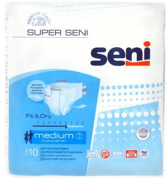 Подгузники для взрослых Super Seni Medium 75-110 см 10 шт. 6 кап.