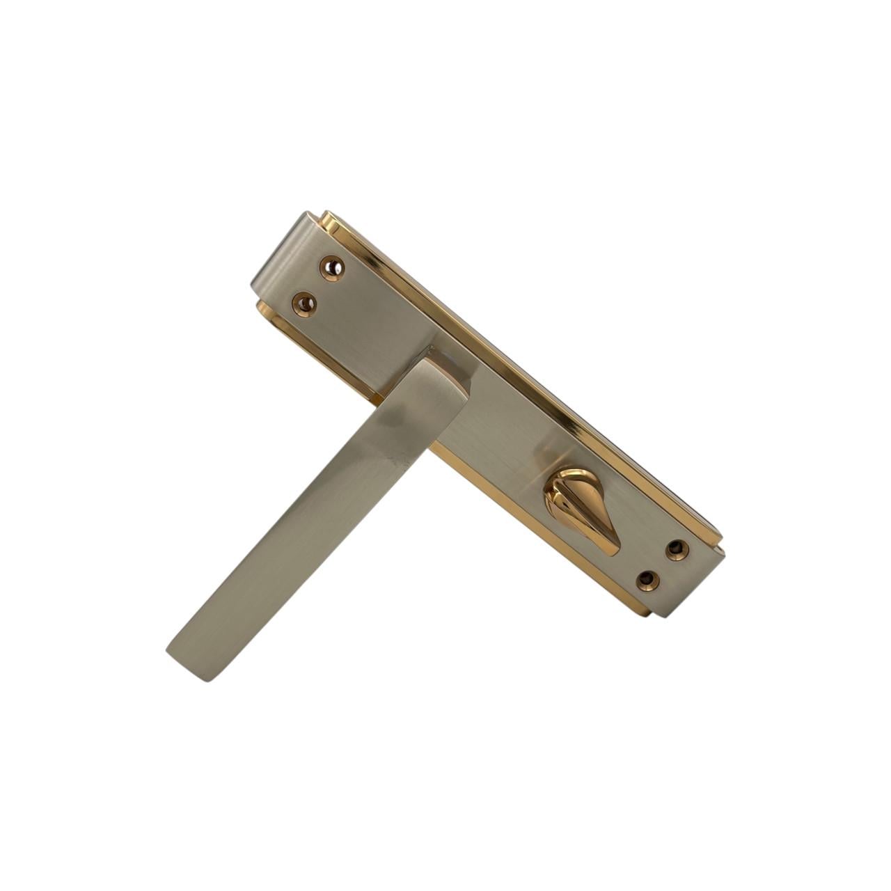 Дверные ручки межкомнатные под задвижку Ozcanlar Hazal Kol WC Alb/Saten 62 мм (330077)