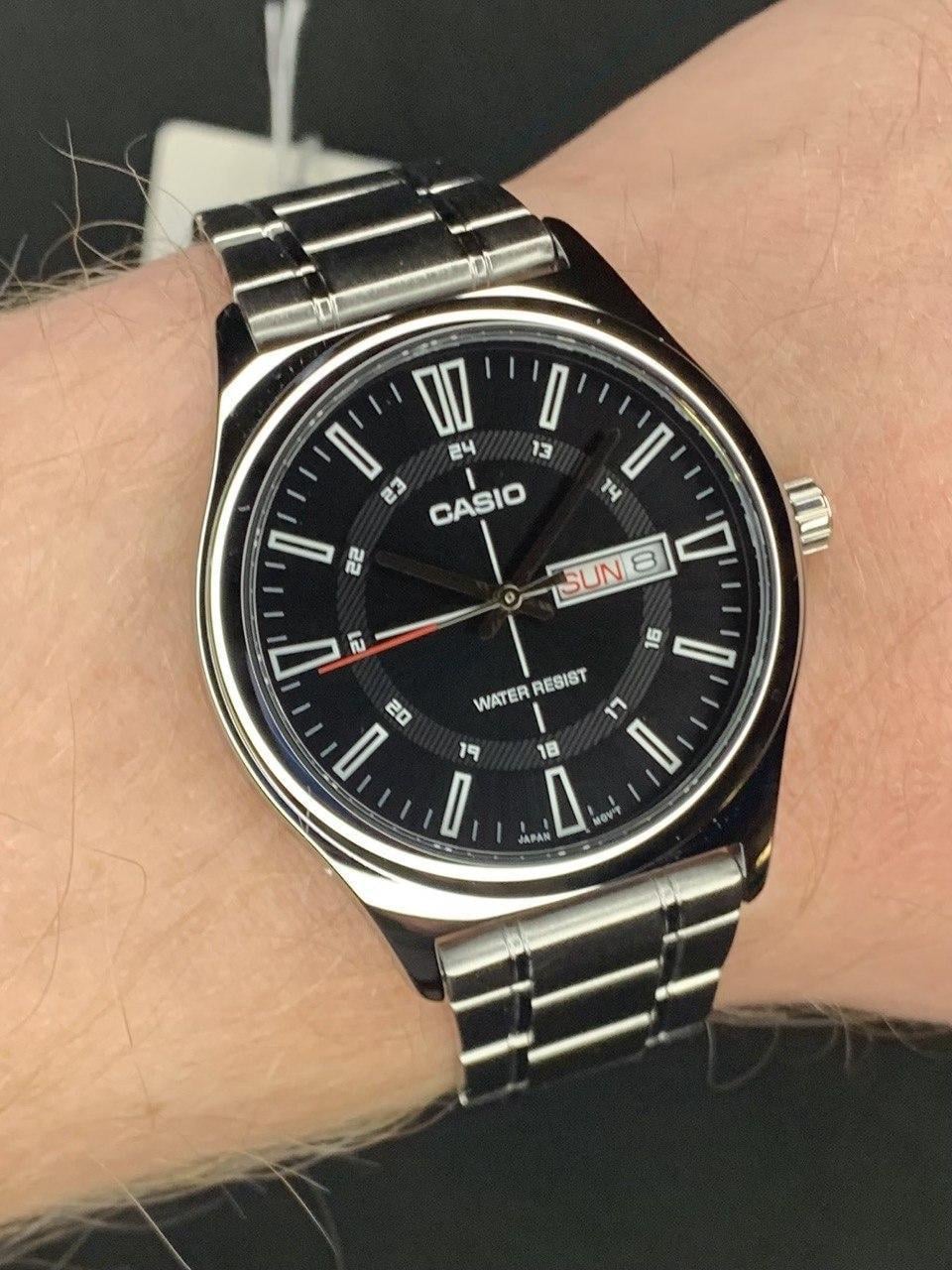 Наручний годинник чоловічий Casio MTP-V006D-1C Timeless Collection Чорний (2668164285)