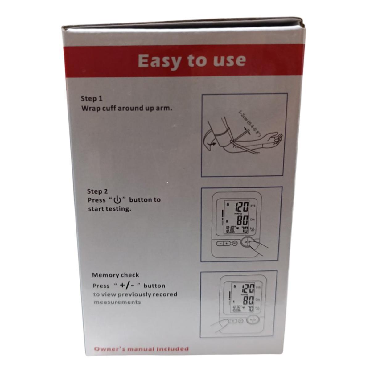 Тонометр автоматический BP-103H с индикатором аритмии плечевой White (200310) - фото 7 Тонометр автоматический BP-103H с индикатором аритмии плечевой White (200310) - фото 7