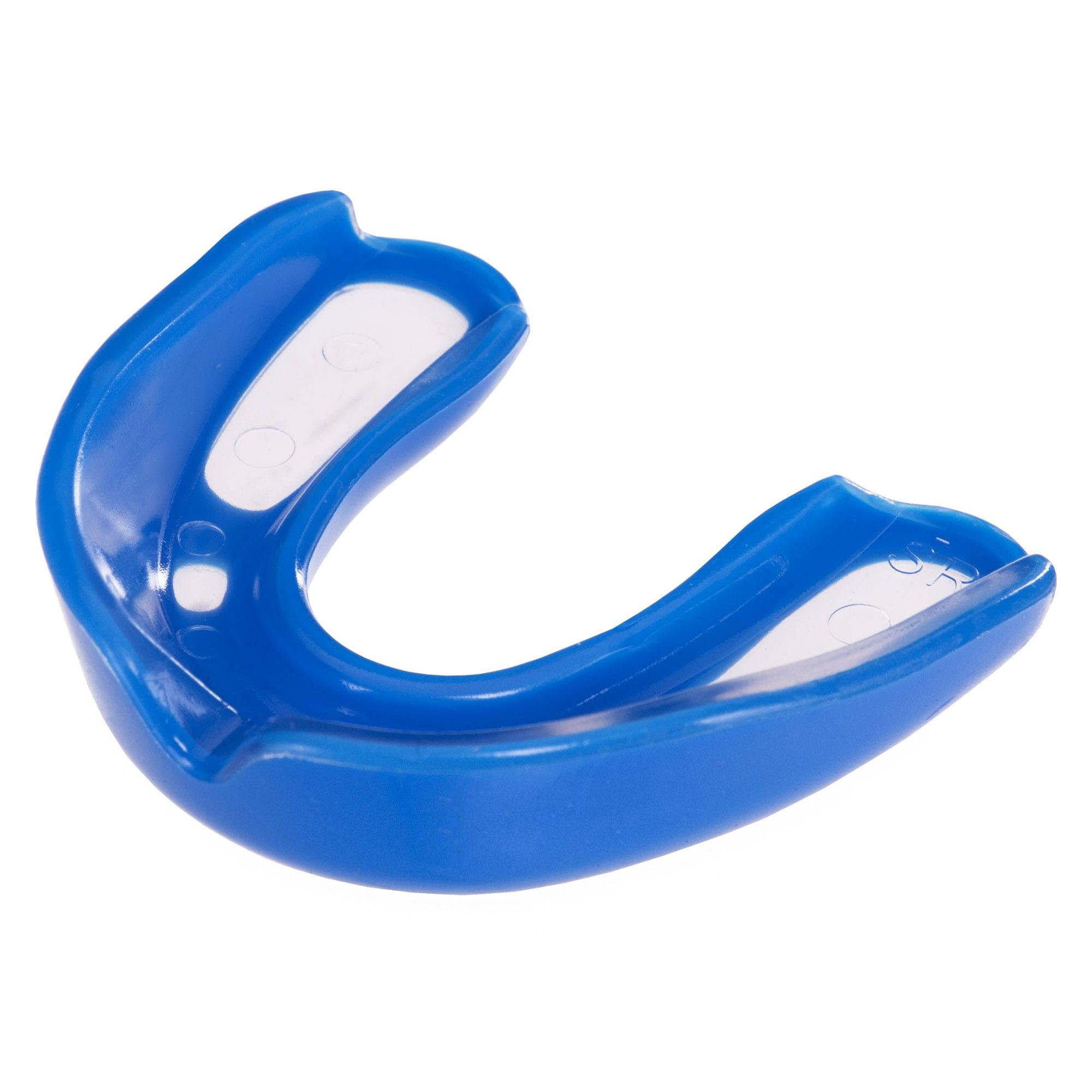 Капа боксерська однощелепна Velo BO-6594 двошарова у футлярі Синьо-прозорий (32312206)