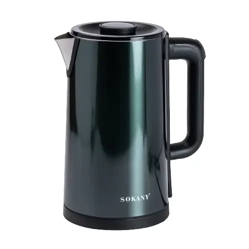 Электрочайник Sokany с защитой от ожогов 3 л Зеленый (147-102-SK-09018GR)