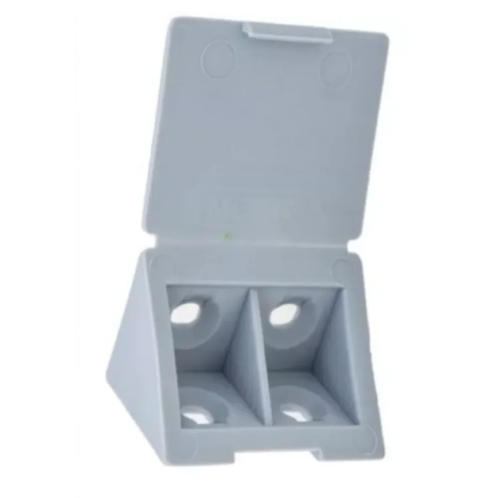 Кутник монтажний Mesan подвійний меблевий пластиковий Сірий (PD0653)