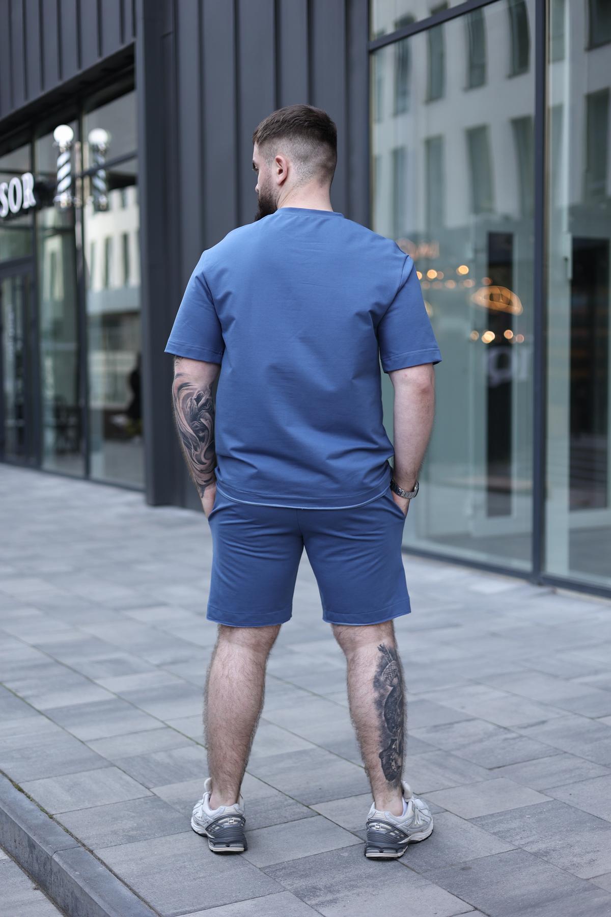 Комплект мужской летний BREEZE оверсайз 3XL Синий (1576420348/1/6) - фото 5 Комплект мужской летний BREEZE оверсайз 3XL Синий (1576420348/1/6) - фото 5