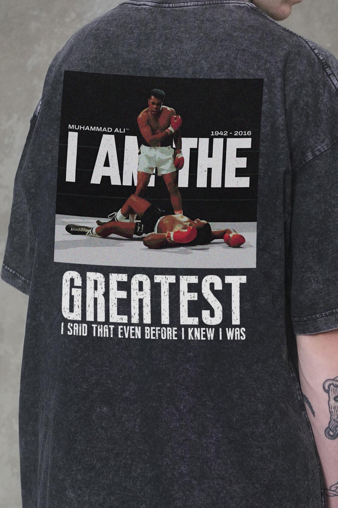 Футболка оверсайз Without Washed Muhammad Ali L/XL Black (L/XL8056356 8056357) - фото 2