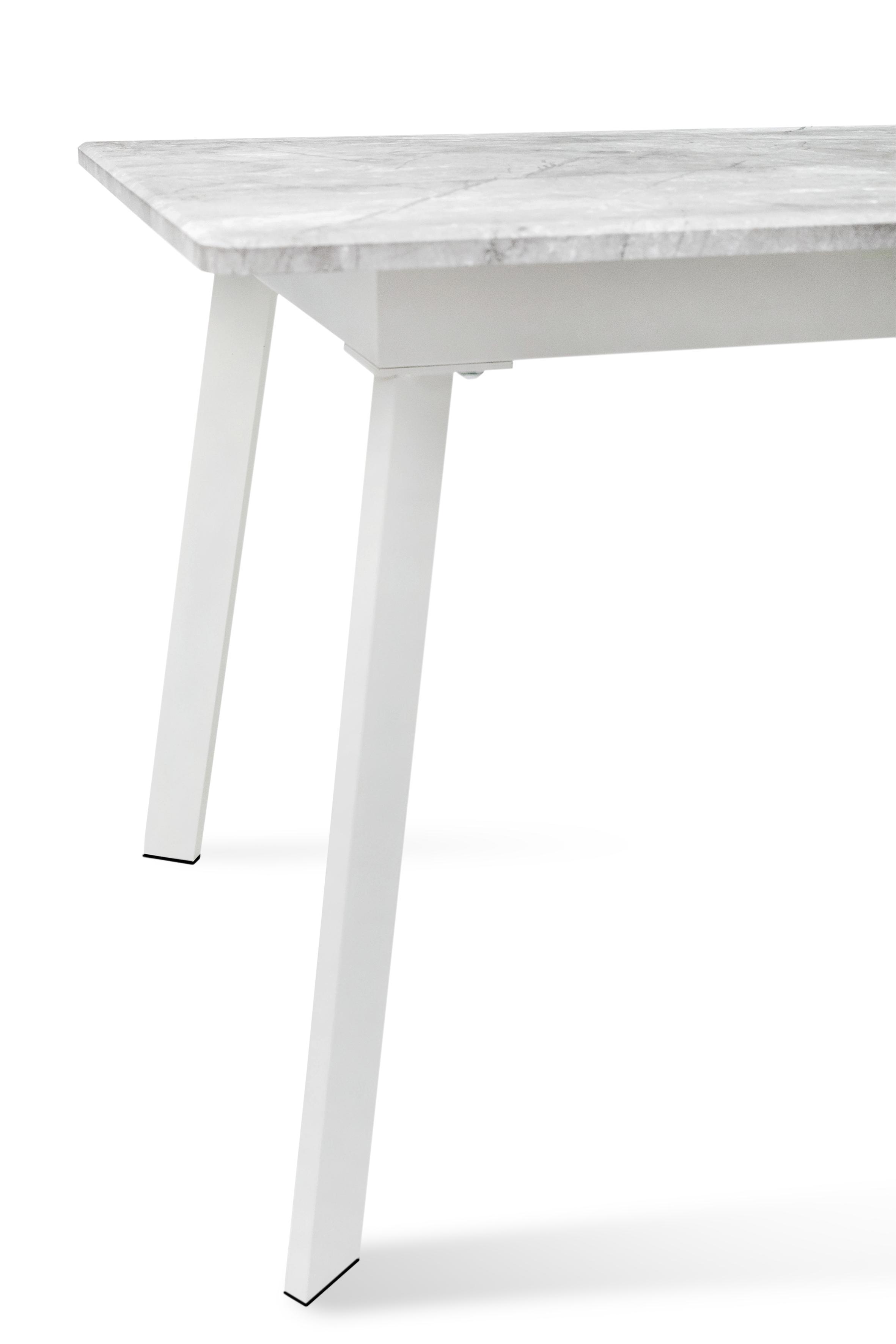 Обеденный стол Фиджи Этна 1200/1600х750х760 мм Белый металл/Базальт (GAА0056278) - фото 8 Обеденный стол Фиджи Этна 1200/1600х750х760 мм Белый металл/Базальт (GAА0056278) - фото 8