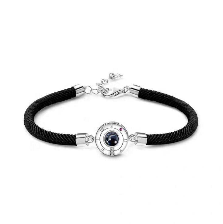 Браслет Я тебя люблю на 100 языках мира с проекцией Happy Gift (BRS-205)