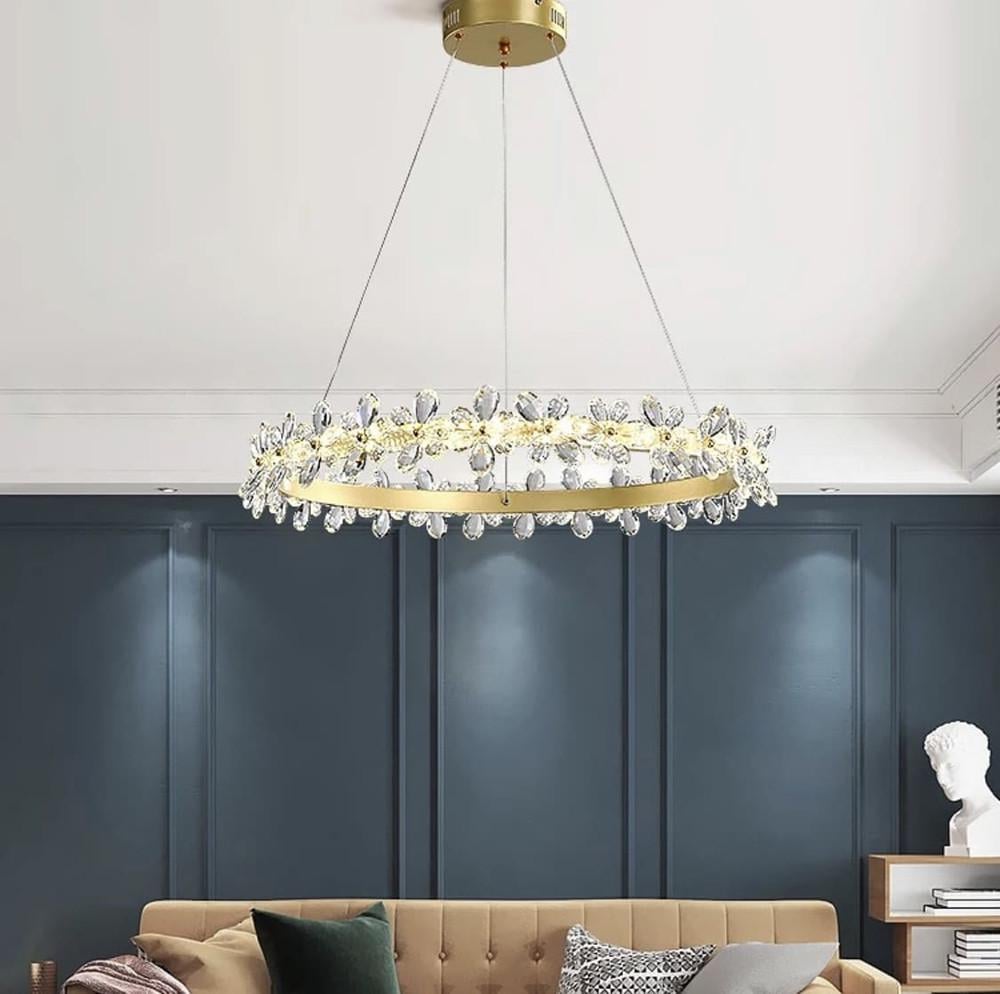 Люстра вишукана дизайнерська LED 40 см (D 8089)