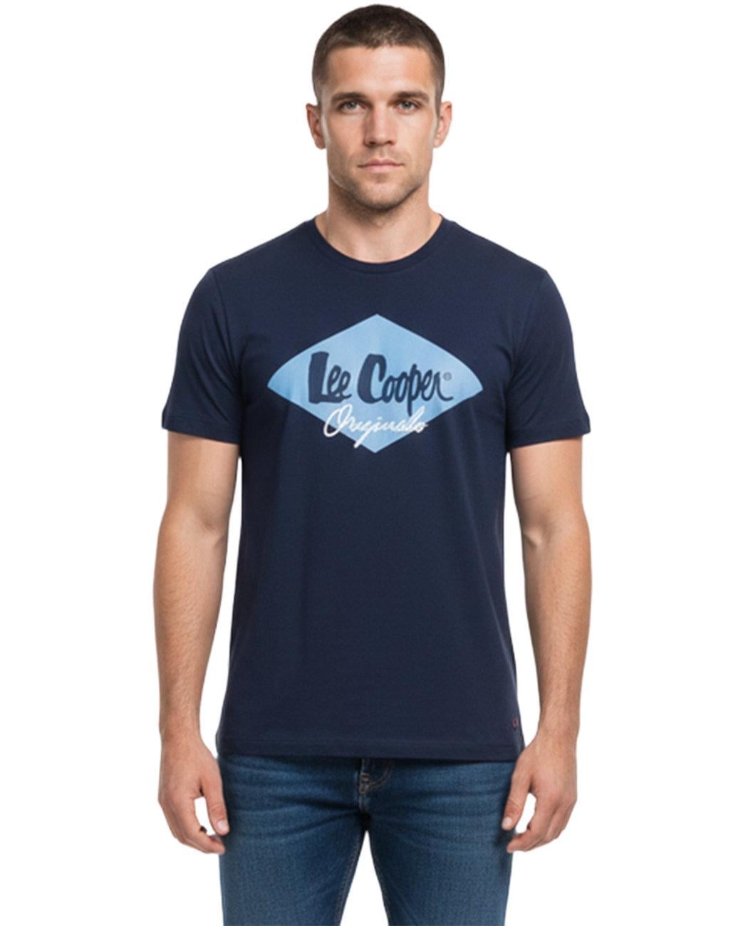 Футболка мужская Lee Cooper Logo Fill 59711218.1 L Синий (1597112184301)