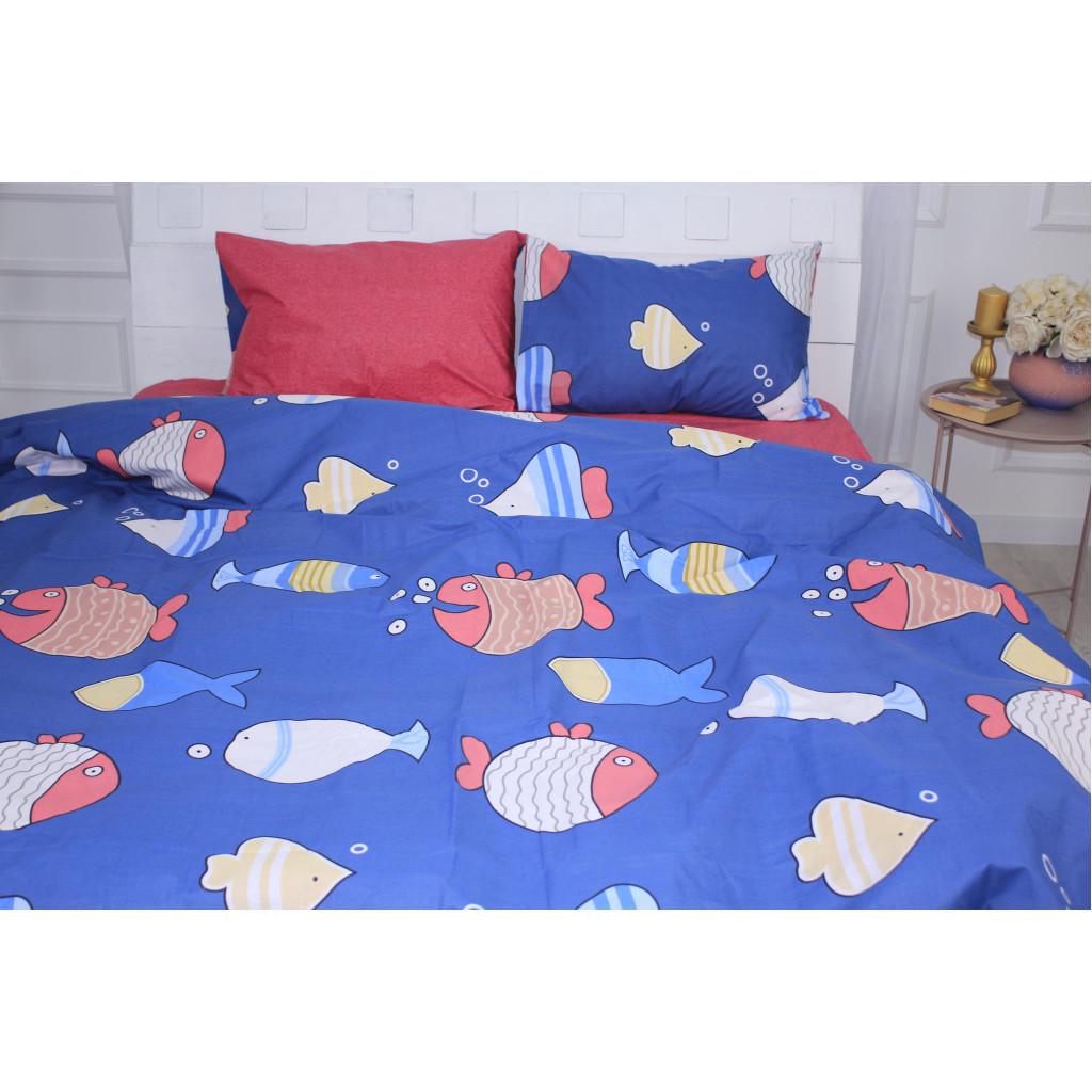 Комплект постельного белья MirSon Ranforce Elite 17-0466 Fish are fabulous Бязь семейный (2200004682457)